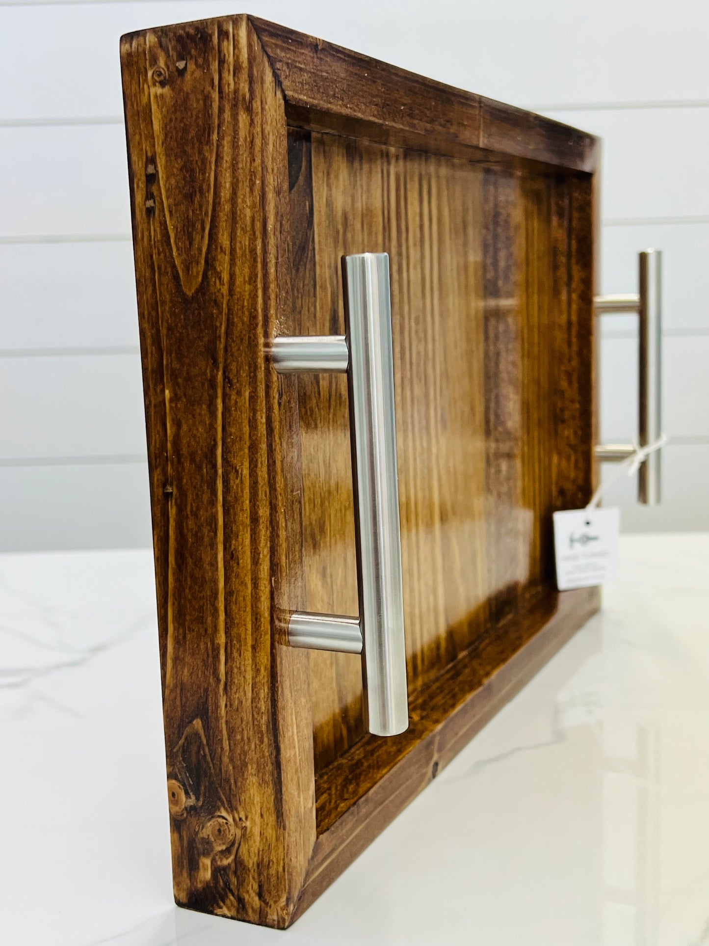 Handcrafted Tray With Handles/ Small
