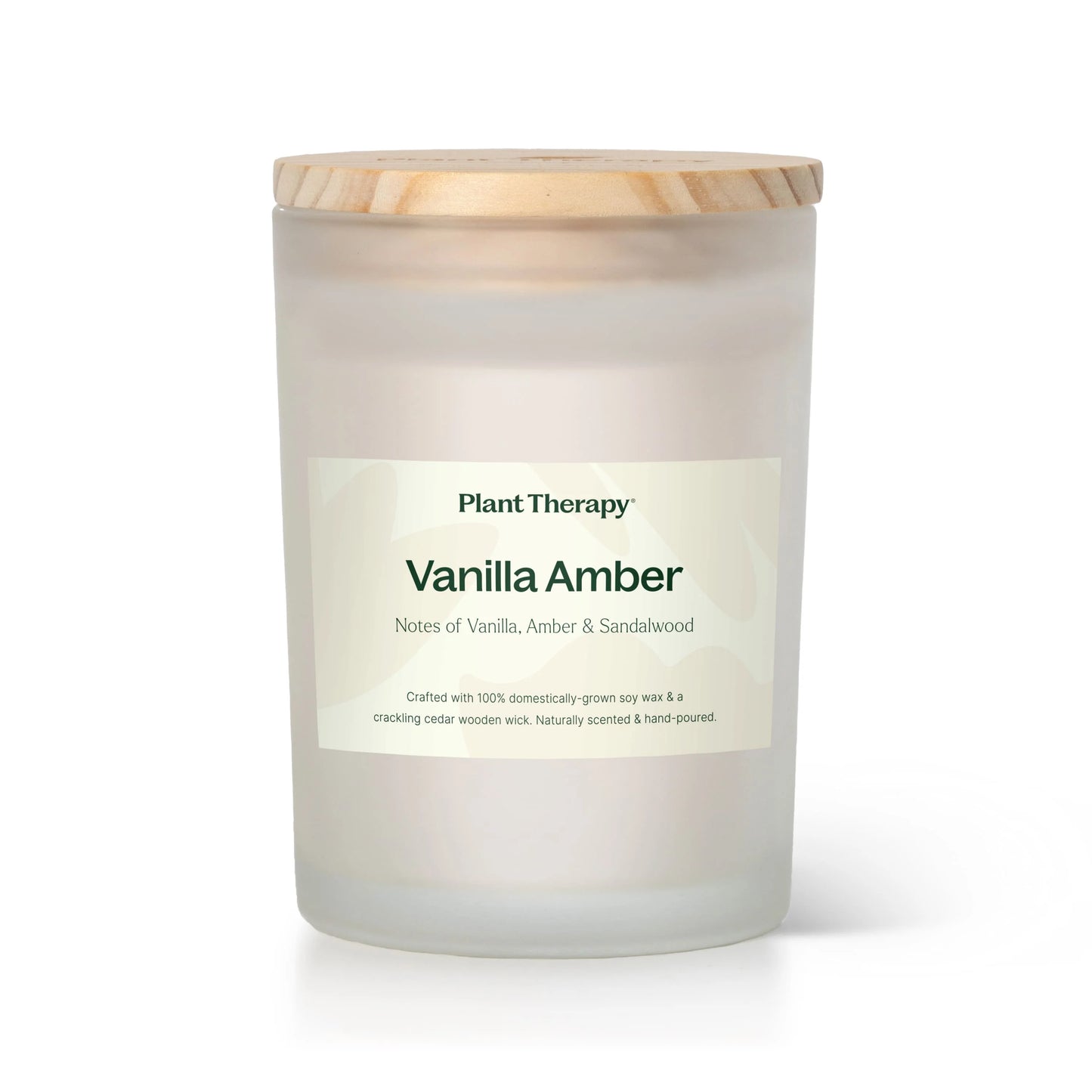 Vanilla Amber Naturally Scented Candle 100% Domestically Sourced Soy