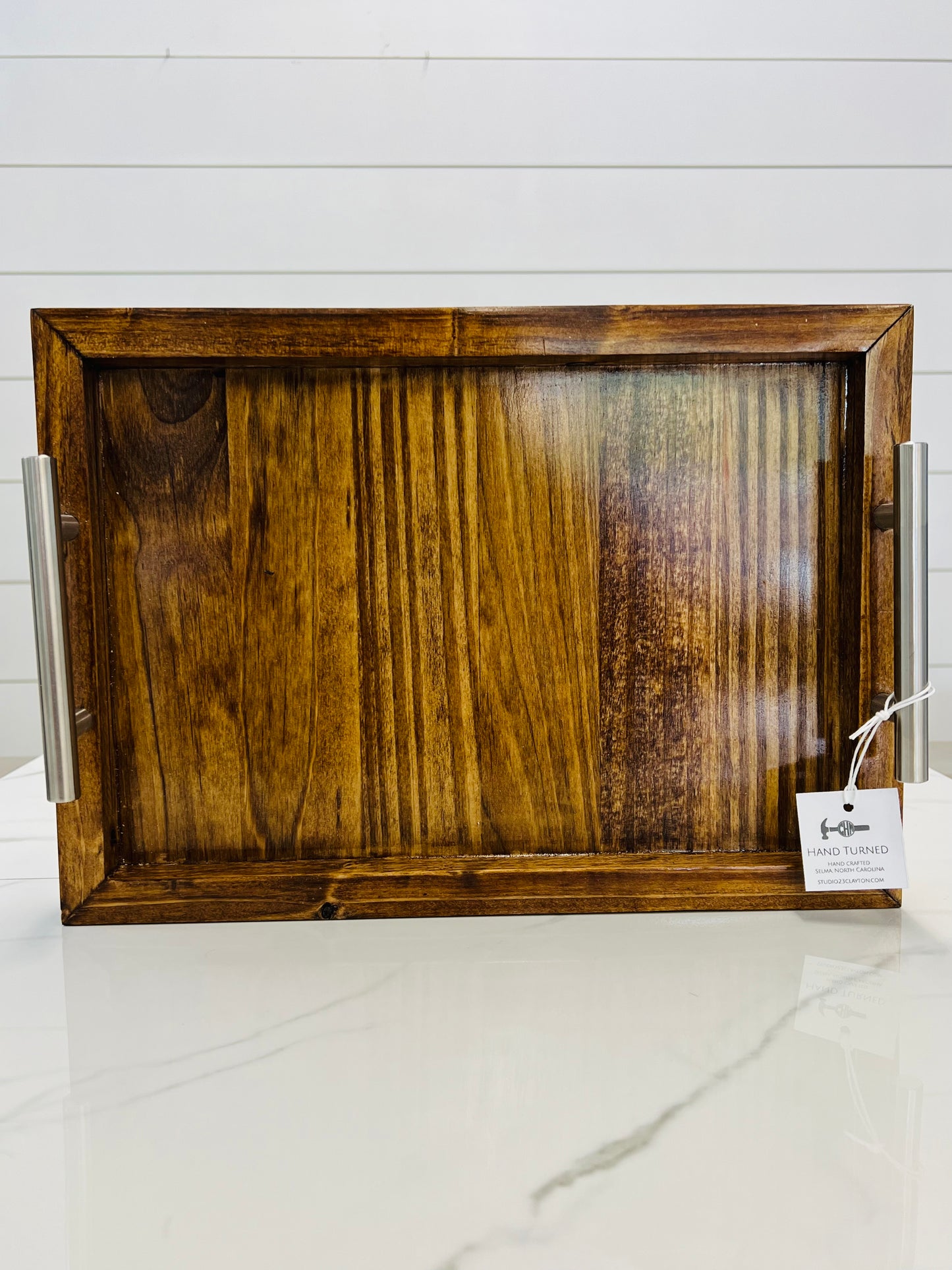 Handcrafted Tray With Handles/ Small