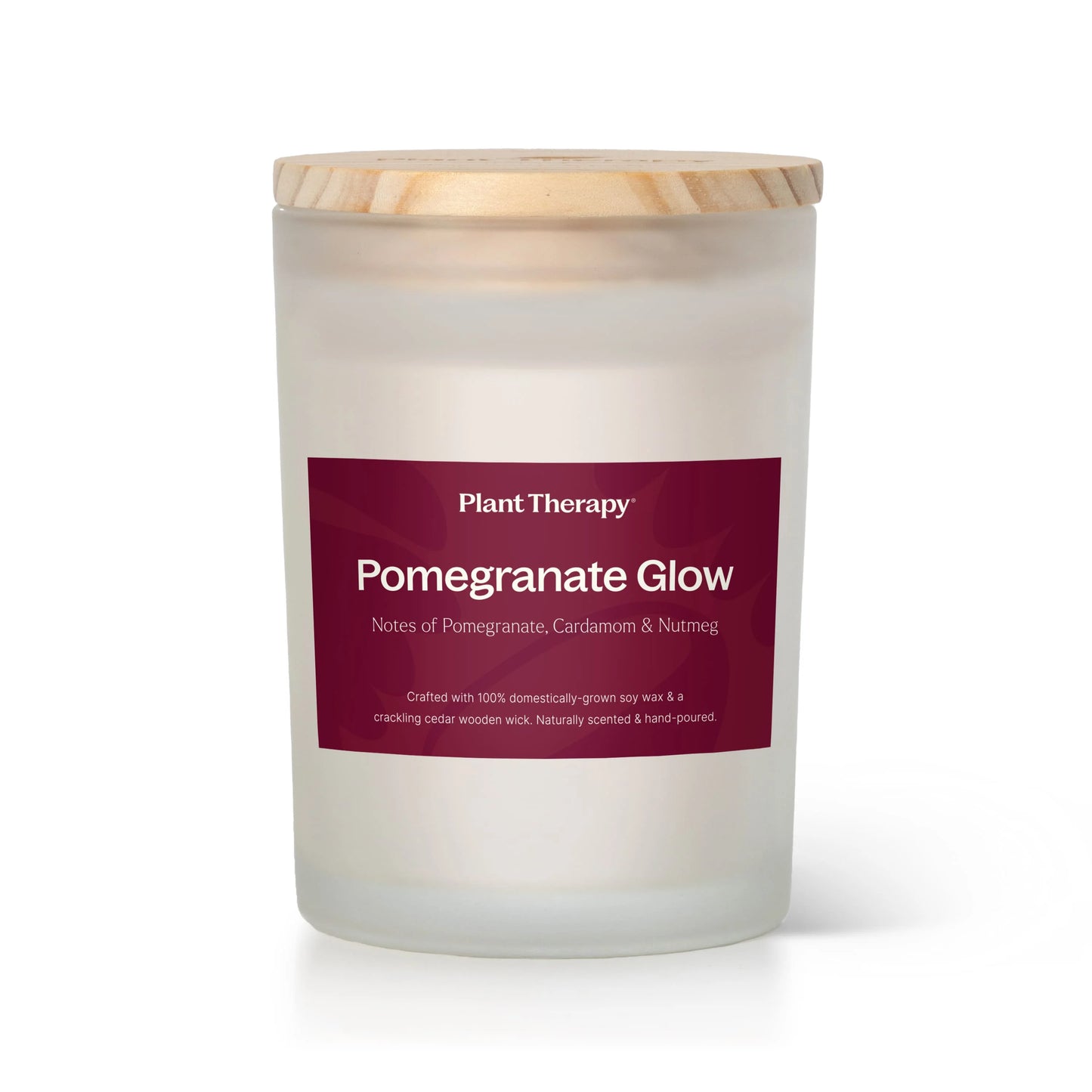 Pomegranate Glow Naturally Scented Candle 100% Domestically Sourced Soy Wax