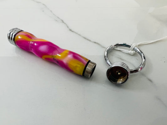 Hand Turned Secret Compartment Keychain