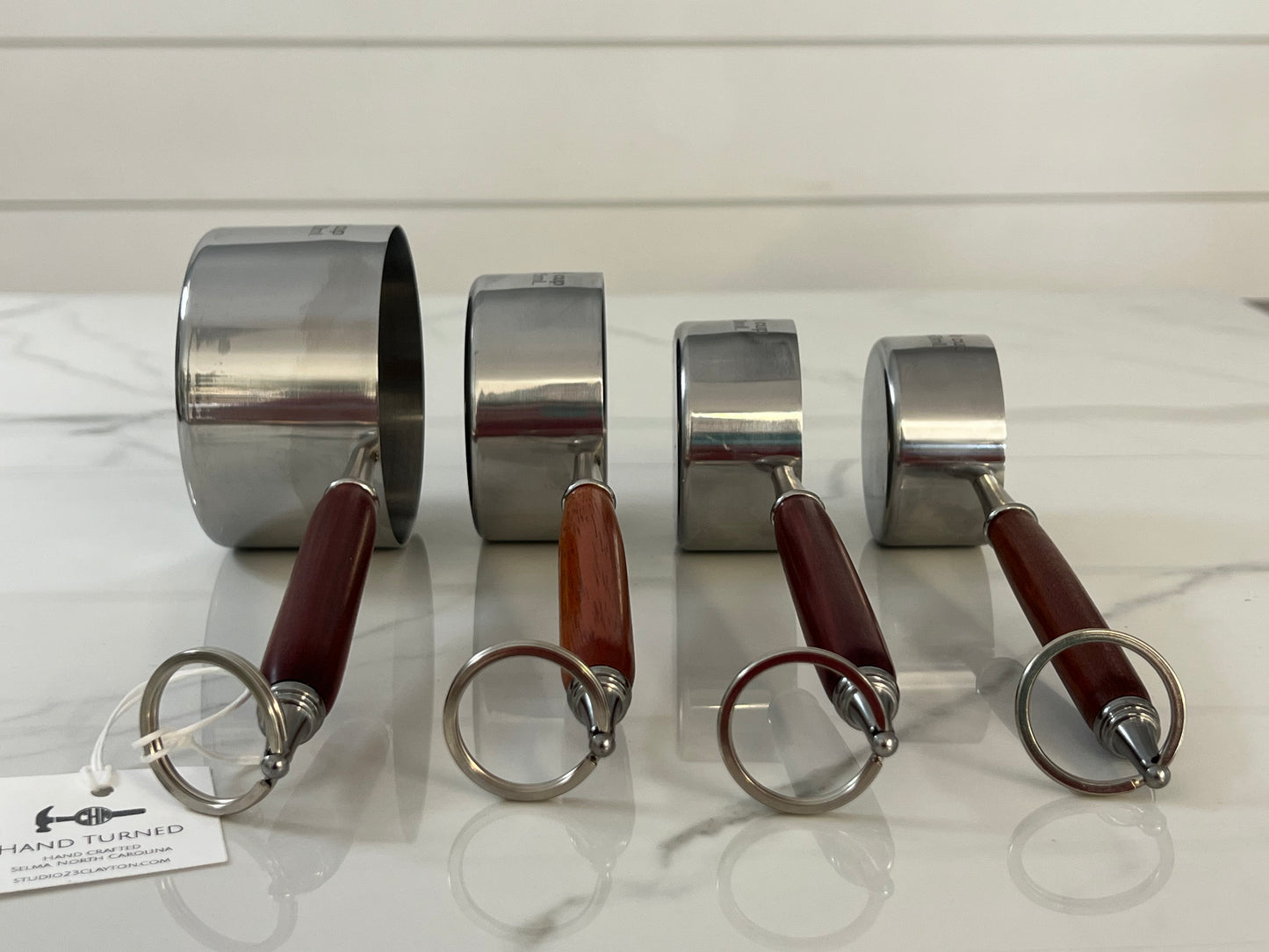 Hand Turned Measuring Cup Set