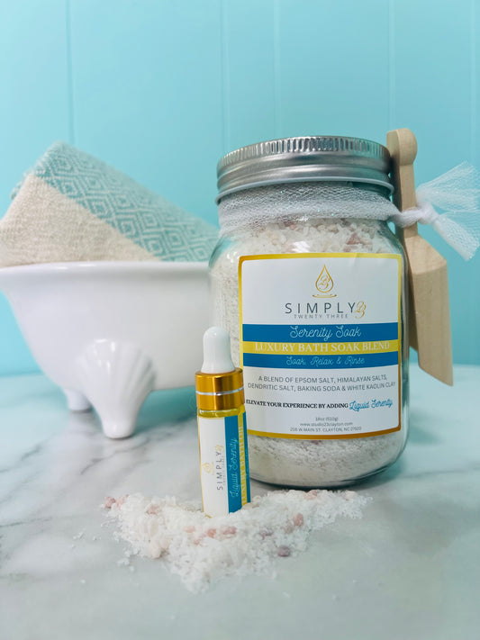 SERENITY SOAK Luxury Bath Soak Blend