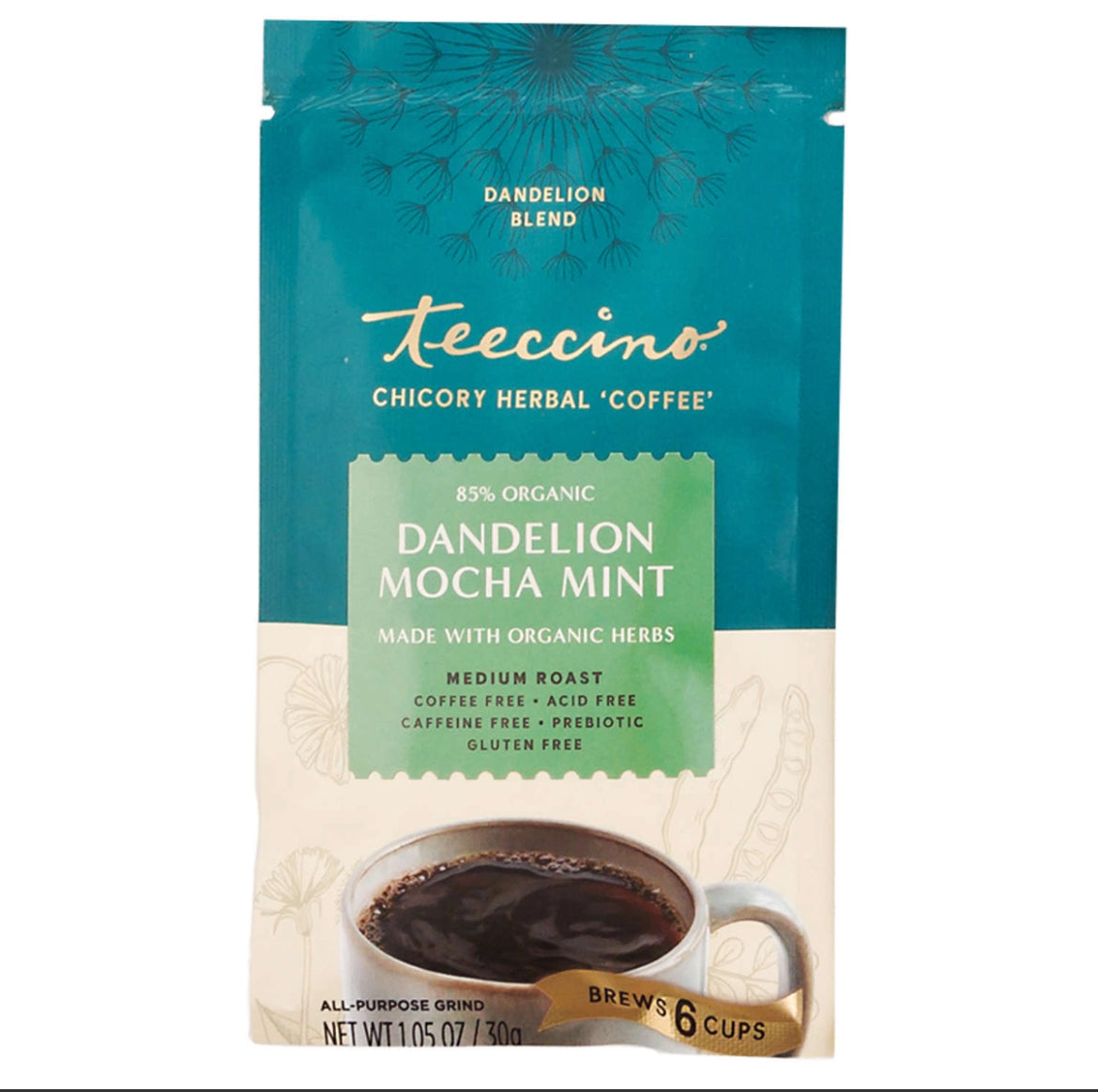 DANDELION MOCHA MINT Chicory Herbal ‘Coffee’