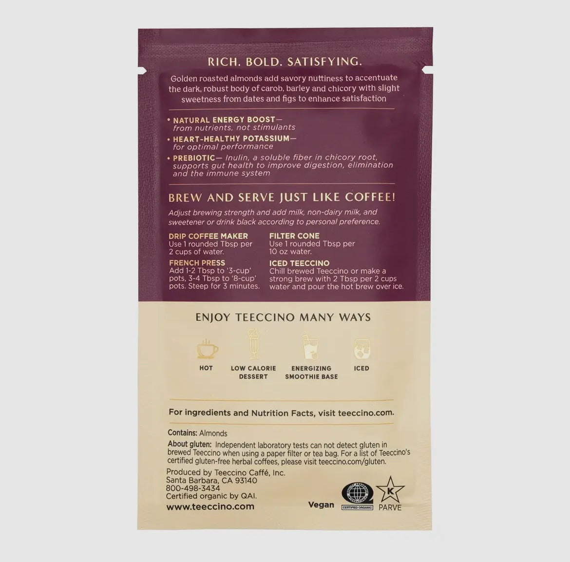 VANILLA NUT Chicory Herbal ‘Coffee’