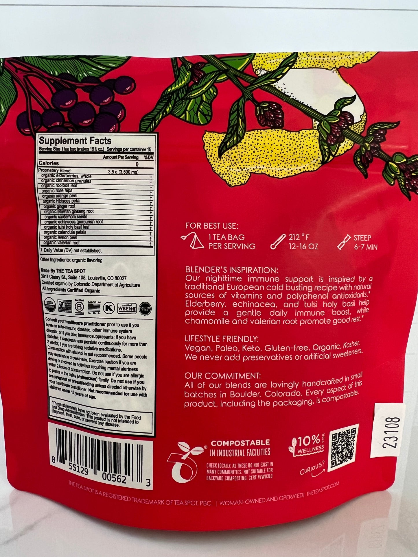 Immunity, Organic Herbal Tea