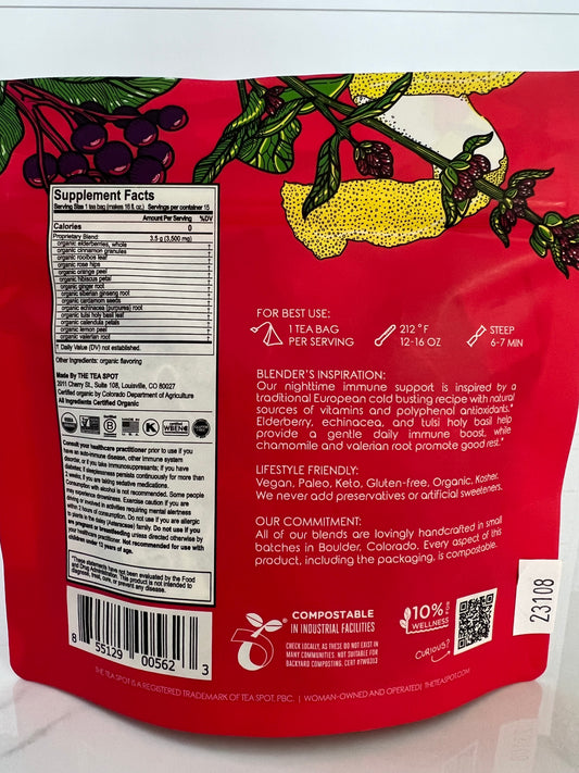 Immunity, Organic Herbal Tea