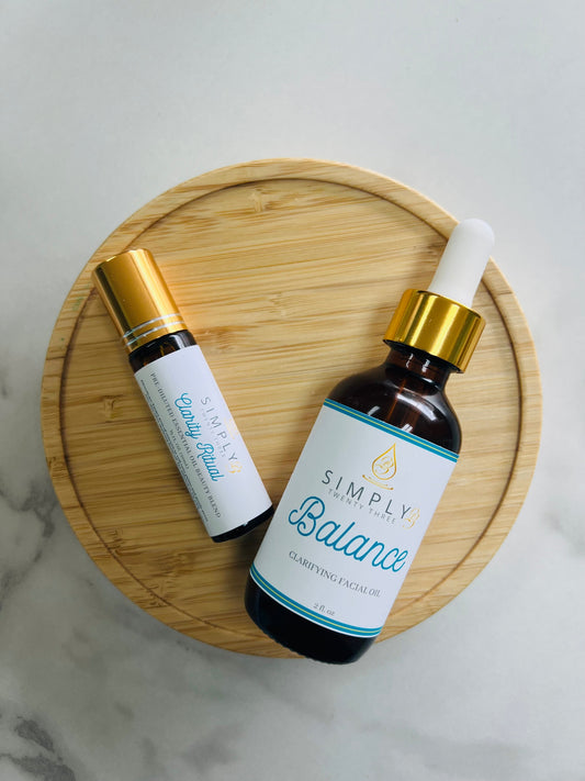 Simply 23 Balance Facial Oil and Clarity Ritual roll on
