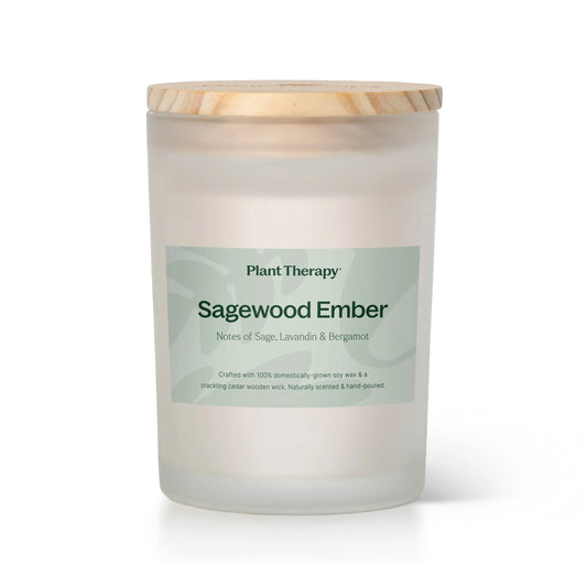 Sagewood Ember Naturally Scented Candle 100% Domestically Sourced Soy Wax