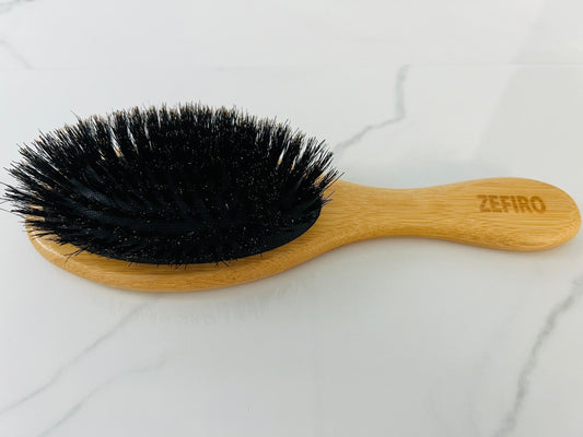 Bamboo & Boar Hair Soft Bristle Hair Brush