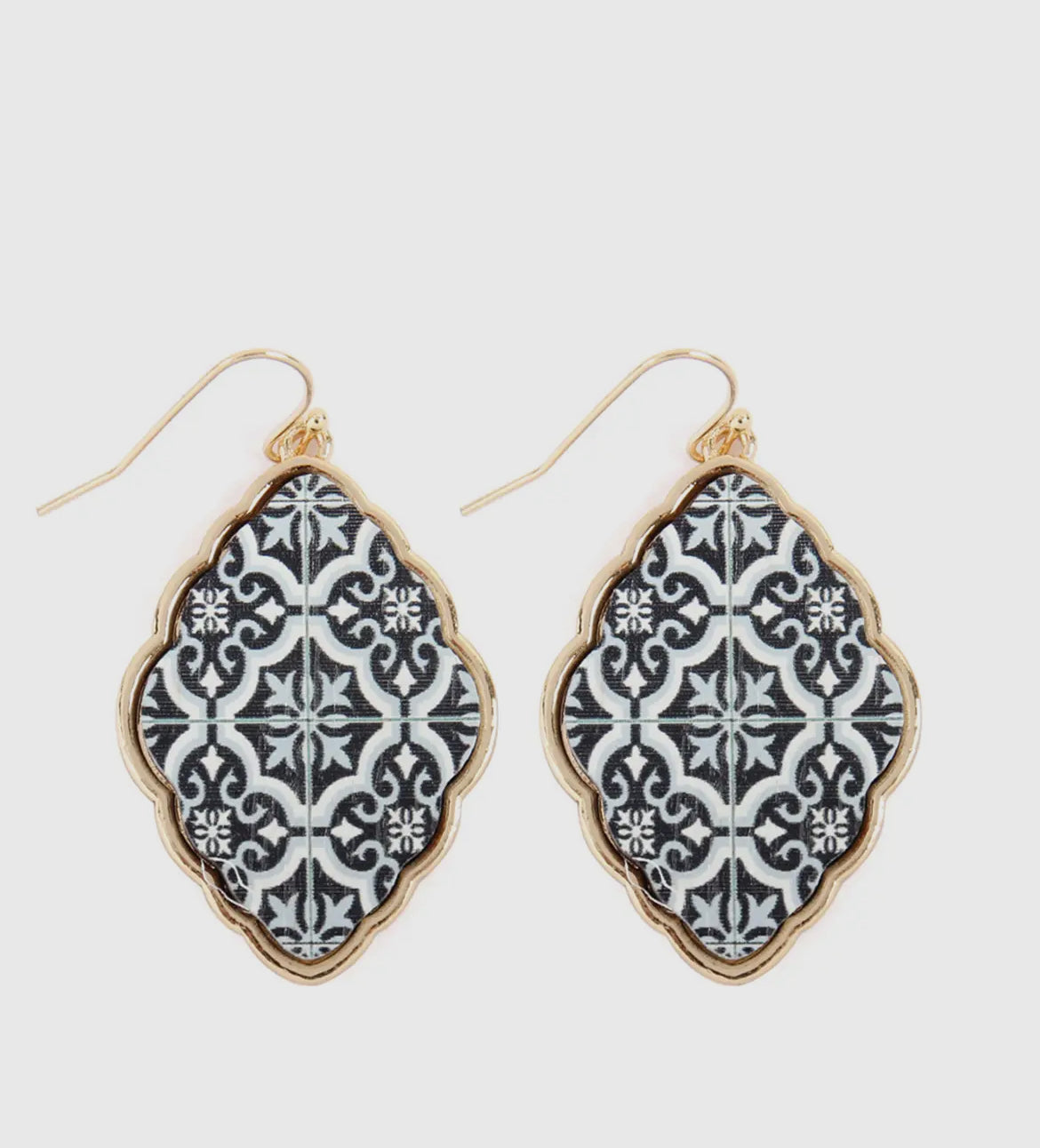 Earrings: Wood Moroccan