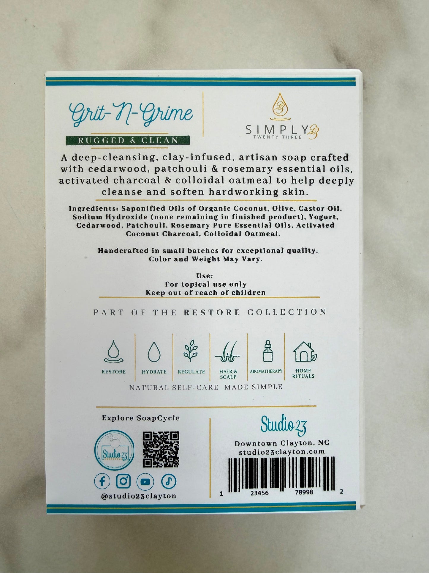 Grit-n-Grime Natural Artisan Bar Soap – 4 oz