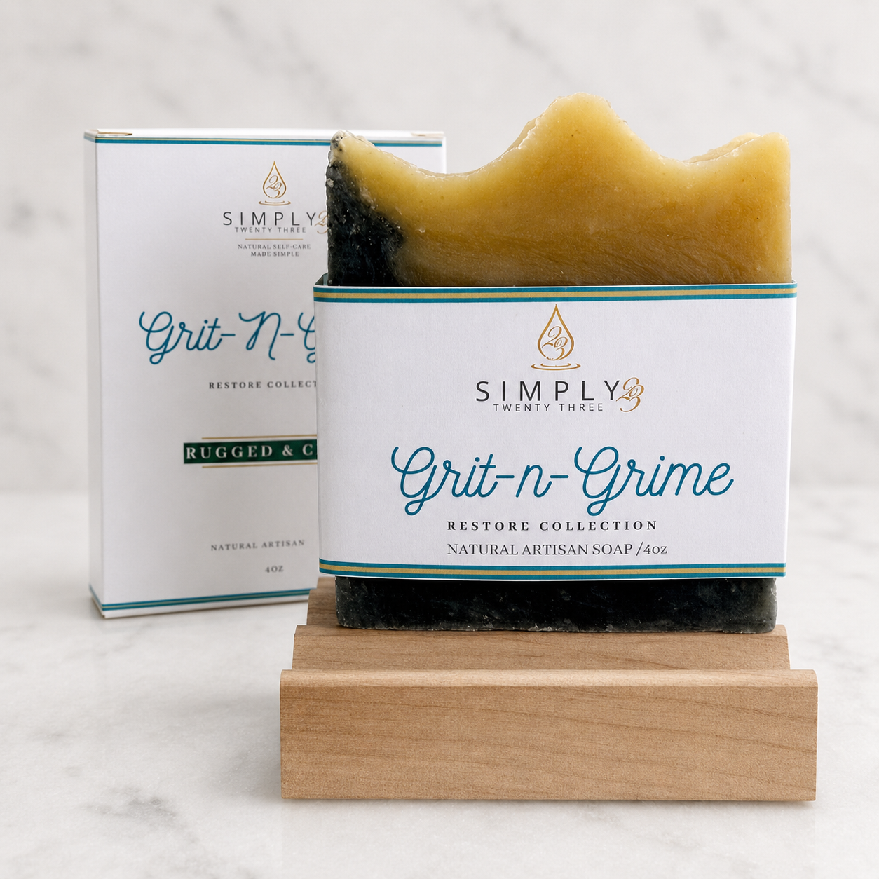 Grit-n-Grime Natural Artisan Bar Soap – 4 oz