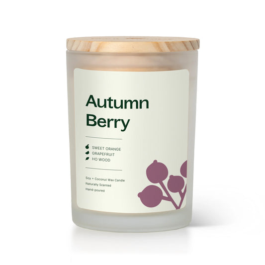 Autumn Berry Naturally Scented Soy & Coconut Wax Candle