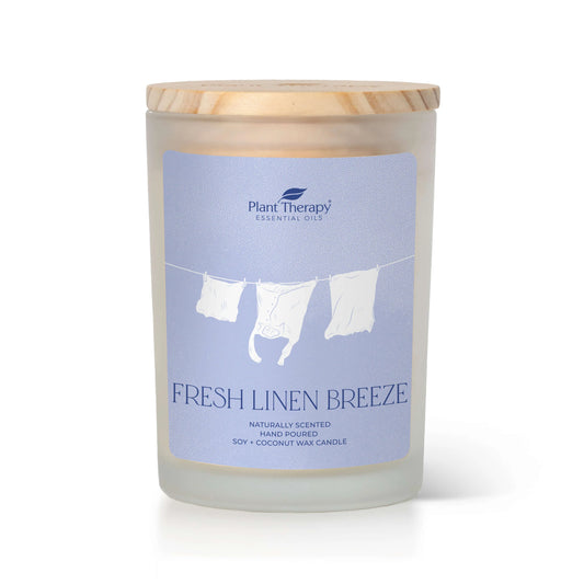 Fresh Linen Breeze Naturally Scented Soy & Coconut Wax Candle