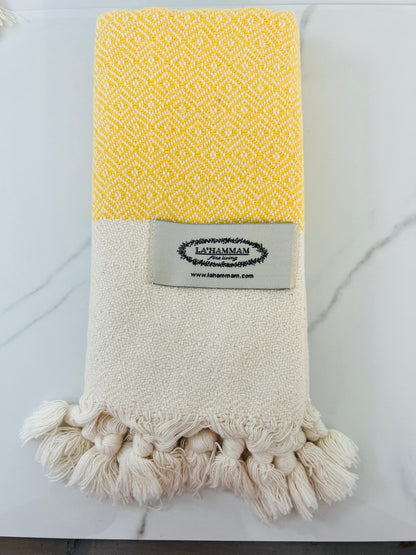 Turkish Cotton Kitchen/Hand Towels- Diamond 40X18”